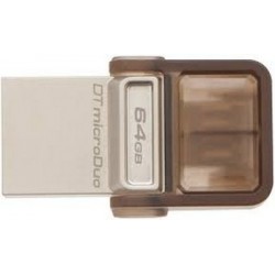 PEN DRIVE 64GB DUO USB OTG (DTDUO/64GB) MARRONE