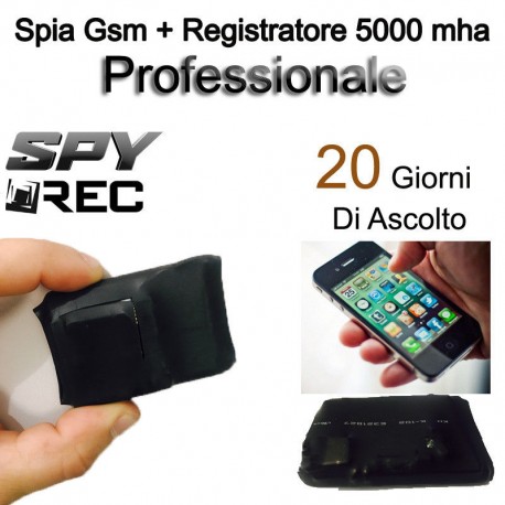 Mini Spia Registratore Vocale Portatile H+Y fino a 192 ore, 16GB 16 GB –