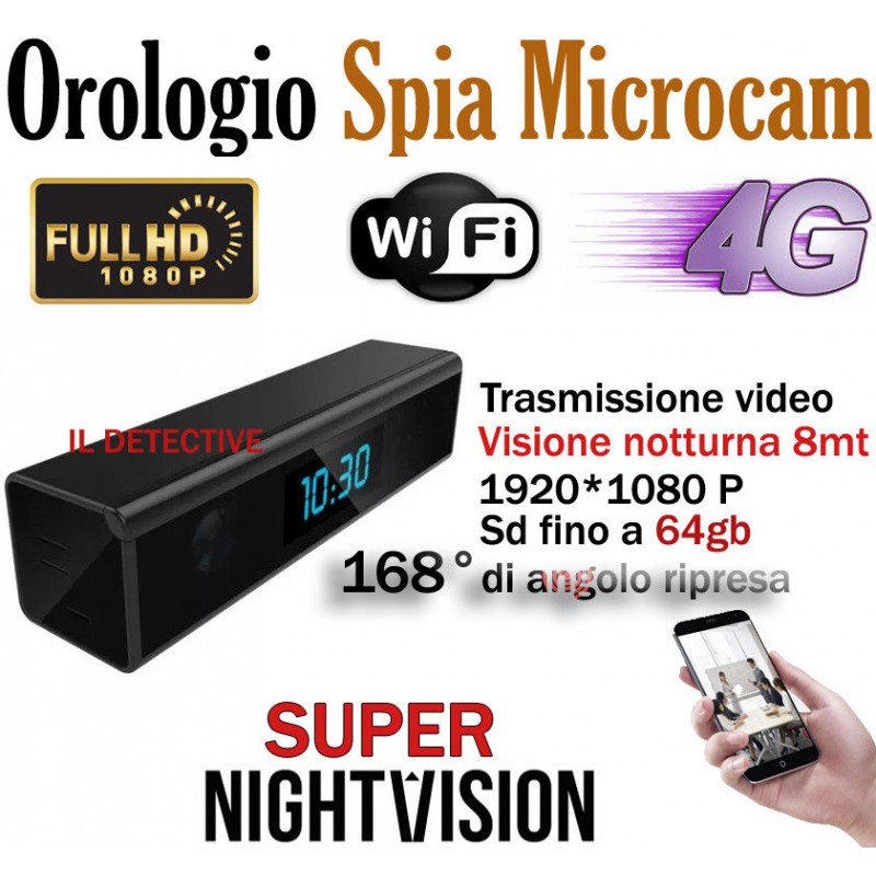 Telecamera Spia Microcamera IP WiFi Nascosta HD Micro Camera P2P Mini Spy  Cam