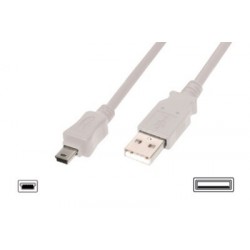 CAVO DIGITUS USB MINI 5 POLI (DK-300108-018-S) 1,8 MT.