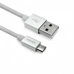 CAVO SMARTPHONE MICRO USB IN NYLON 1 MT - BIANCO