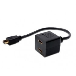 CAVO SPLITTER HDMI CON 1 CON MASCHIO E 2 FEMMINA HDMI (AK508001)